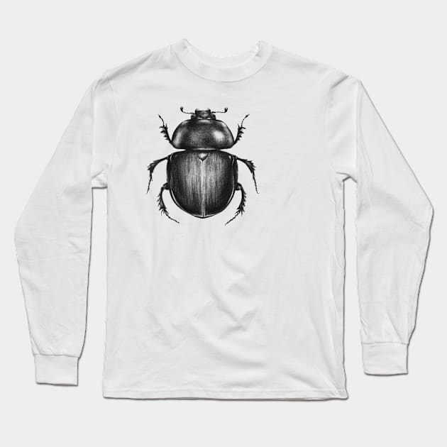Scarab Long Sleeve T-Shirt by Ropear
